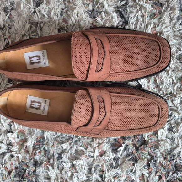 Magnanni cognac suede loafers for men, size 43 - Picture 2 of 4